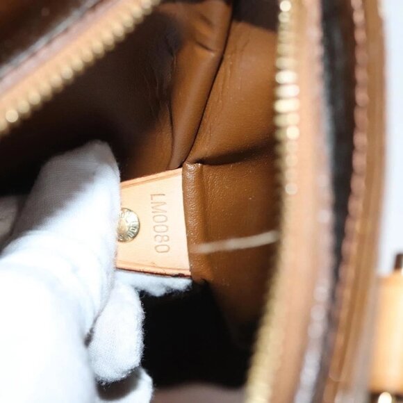 LOUIS VUITTON Monogram Vernis Houston Hand Bag Bronze - Picture 11 of 16